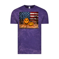 Cloud Purple halloween american flag tumbler Vintage Tee - Jasminsmagicworld