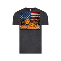 Vintage Black halloween american flag tumbler Vintage Tee - Jasminsmagicworld