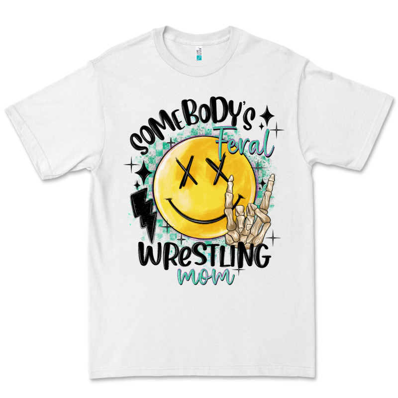 Somebody's Feral Wrestling Mom Premium Tee by MaliasSmallBusiness | Teevron