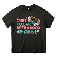 Asphalt just a good mom with a hood playlist Heavy Core Tee - MaliasSmallBusiness