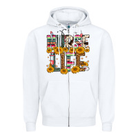 White Western Nurse Life Zipper Hoodie - FaDigitalArtStudio