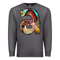 Charcoal Heather farm life alphabet lowercase letters a Premium Sweatshirt - BundleAndBundleShop
