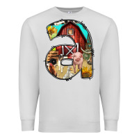 Dove Grey farm life alphabet lowercase letters a Premium Sweatshirt - BundleAndBundleShop