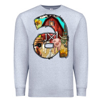 Heather Grey farm life alphabet lowercase letters a Premium Sweatshirt - BundleAndBundleShop