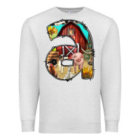 Oatmeal Heather farm life alphabet lowercase letters a Premium Sweatshirt - BundleAndBundleShop