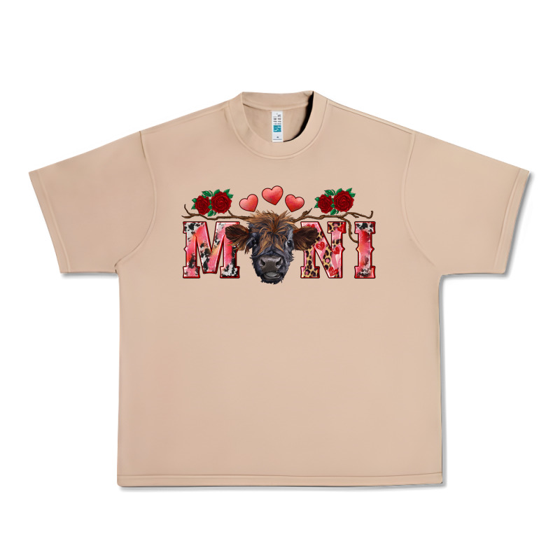 Valentine's Day Mini Black Highland Calf Urban Heavy Tee by RanaPortraitStore | Teevron