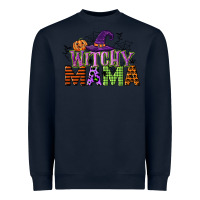 Navy witchy mama Heavyweight Sweatshirt - CowGirlArtShop