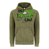 Vintage Olive St. Patrick's Day One Lucky Cna Vintage Hoodie - RanaPortraitStore