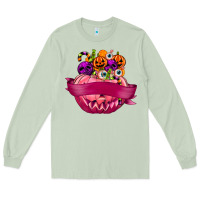 Matcha Personalized Girl Halloween Candy Long Sleeve Tee - texasbilliewilder