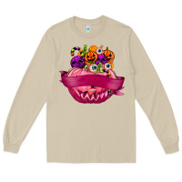Mushroom Personalized Girl Halloween Candy Long Sleeve Tee - texasbilliewilder