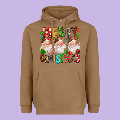 Merry Christmas Santa Heavyweight Hoodie Designed By Fadigitalartstudio