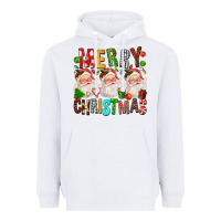White Merry christmas santa Heavyweight Hoodie - FaDigitalArtStudio