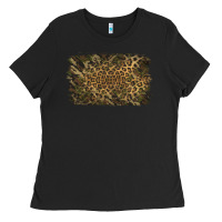 Black Camouflage Leopard Background Ladies Tee - Jasminsmagicworld