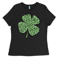 Leopard Shamrock Ladies Tee | Teevron