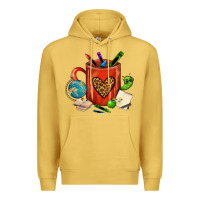 Antique Gold teacher crayons coffee mug Premium Hoodie - FaDigitalArtStudio