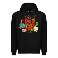 Black teacher crayons coffee mug Premium Hoodie - FaDigitalArtStudio