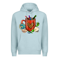 Blue Mist teacher crayons coffee mug Premium Hoodie - FaDigitalArtStudio