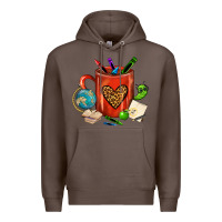 Coffee teacher crayons coffee mug Premium Hoodie - FaDigitalArtStudio