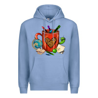 Colony Blue teacher crayons coffee mug Premium Hoodie - FaDigitalArtStudio