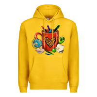 Lemon teacher crayons coffee mug Premium Hoodie - FaDigitalArtStudio