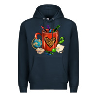 Navy teacher crayons coffee mug Premium Hoodie - FaDigitalArtStudio