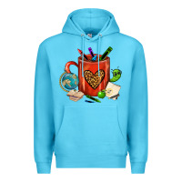 Ocean Blue teacher crayons coffee mug Premium Hoodie - FaDigitalArtStudio
