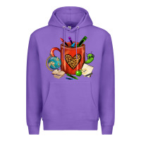 Purple teacher crayons coffee mug Premium Hoodie - FaDigitalArtStudio