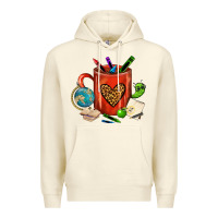 Sandshell teacher crayons coffee mug Premium Hoodie - FaDigitalArtStudio