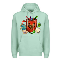 Seafoam teacher crayons coffee mug Premium Hoodie - FaDigitalArtStudio