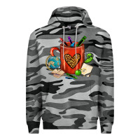 Slate Camo teacher crayons coffee mug Premium Hoodie - FaDigitalArtStudio