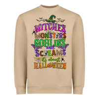 Witches Monsters Goblins And Screams Its Almost Halloween Heavyweight Sweatshirt | Teevron