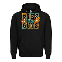Black Pies Before Guys Zipper Hoodie - FaDigitalArtStudio