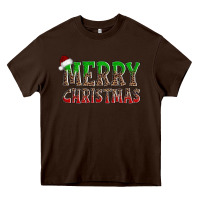 Chocolate Brown merry christmas Heavy Core Tee - AdoDesignShop