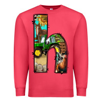Cardinal farm life alphabet lowercase letters h Premium Sweatshirt - BundleAndBundleShop