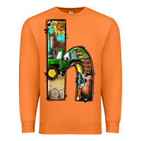 Carrot farm life alphabet lowercase letters h Premium Sweatshirt - BundleAndBundleShop