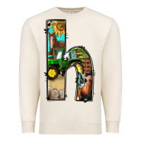 Sandshell farm life alphabet lowercase letters h Premium Sweatshirt - BundleAndBundleShop