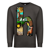 Smoke farm life alphabet lowercase letters h Premium Sweatshirt - BundleAndBundleShop