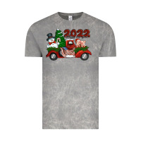 Cloud Rock happy new year 2022 christmas truck with american flag Vintage Tee - Jasminsmagicworld