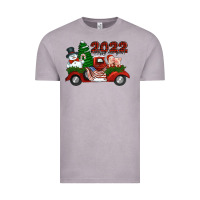 Vintage Zinc happy new year 2022 christmas truck with american flag Vintage Tee - Jasminsmagicworld