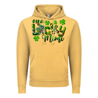 Vintage Mustard st. patrick's day one lucky mimi Vintage Hoodie - RanaPortraitStore