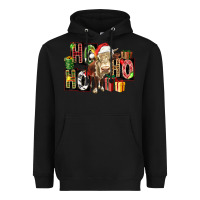 Black ho ho ho heifer Heavyweight Hoodie - FaDigitalArtStudio
