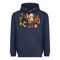 Navy ho ho ho heifer Heavyweight Hoodie - FaDigitalArtStudio