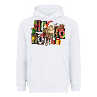 White ho ho ho heifer Heavyweight Hoodie - FaDigitalArtStudio