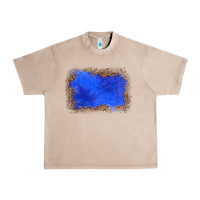 French Oak gemstone blue leopard background Urban Heavy Tee - JahusDesignShop