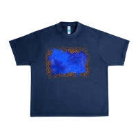 Navy gemstone blue leopard background Urban Heavy Tee - JahusDesignShop