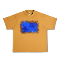Peanut Butter gemstone blue leopard background Urban Heavy Tee - JahusDesignShop