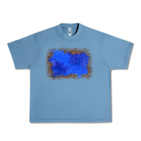 Pebble Blue gemstone blue leopard background Urban Heavy Tee - JahusDesignShop