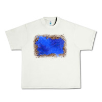 Pistachio gemstone blue leopard background Urban Heavy Tee - JahusDesignShop
