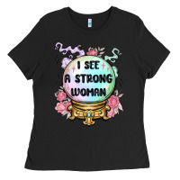 Black i see a strong woman Ladies Tee - MaliasSmallBusiness