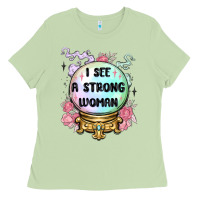 Matcha i see a strong woman Ladies Tee - MaliasSmallBusiness